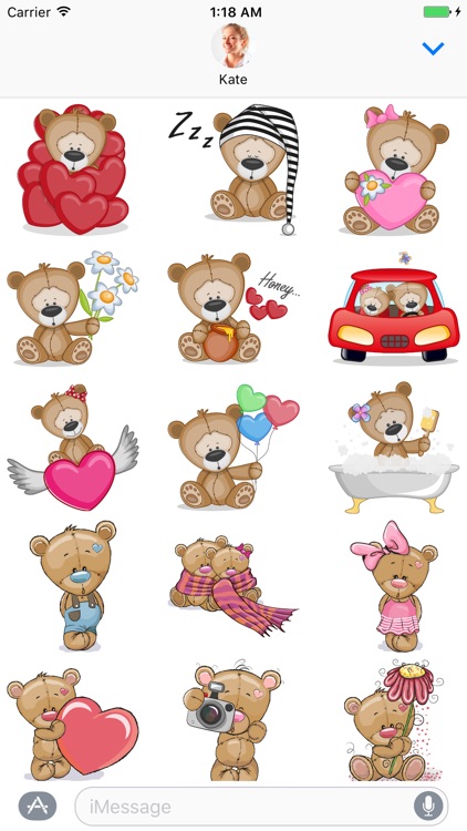 Teddy Bear - Stickers for iMessage