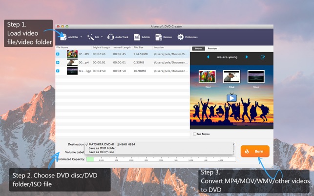 DVD Creator - 刻錄MP4到DVD