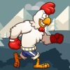 Chicken Boxer Run ~ Adventure Cliffy Runner Games