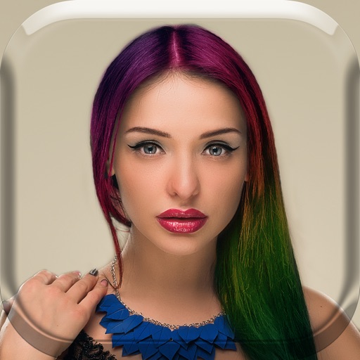 Rainbow HairStyle Color – Virtual Beauty Salon for Modern Dye and Wig Effects Photo Montage icon