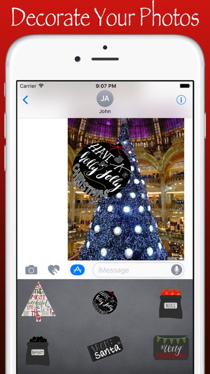 Imprint Holiday Stickers - Modern Christmas