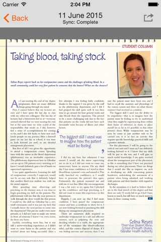 British Journal of Nursing screenshot 4