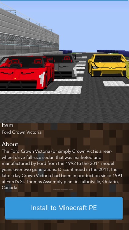 Cars MCPE Addons for Minecraft Pocket Edition PE