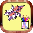 Beautiful Flower Color Book And Painting Pages