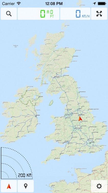 United Kingdom (UK), England, Scotland and Ireland - Offline Map & GPS Navigator