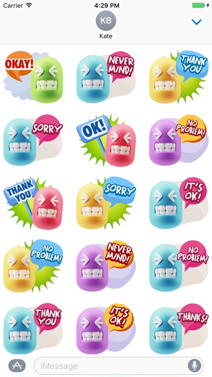 3D Thank You, Sorry, Never Mind, It's Okay!