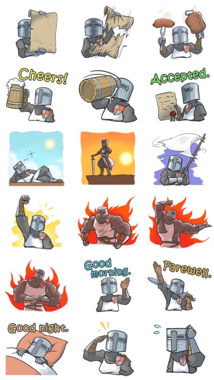 Knight Stickers : Funny Pack!