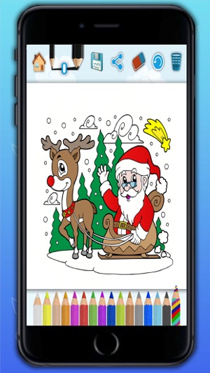 Draws to paint Xmas - Christmas coloring book for children w(圖1)-速報App