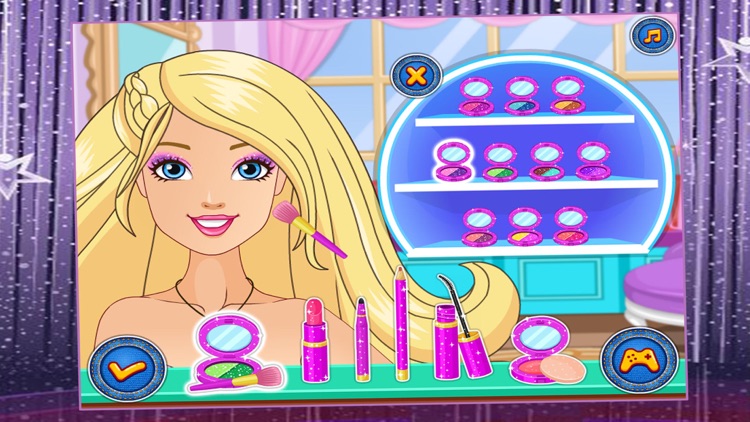 Fashion Girl Salon － Girl Makeup,Dressup and Makeover Games screenshot-1