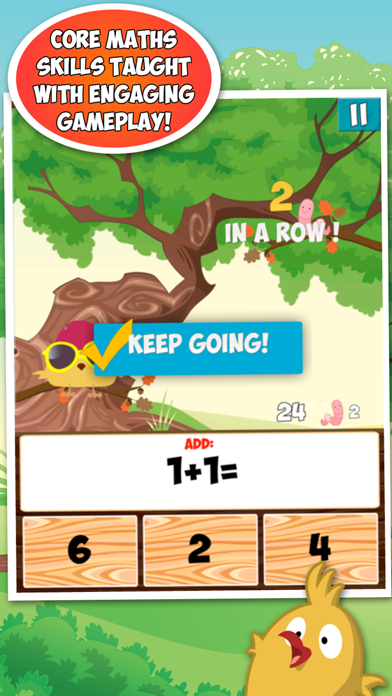 Maths with Springbird (Fun learning for 4 to 8 year old children) screenshot 1
