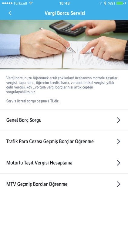 Turkcell Resmi İşlerim: Trafik cezası,vergi,hasar