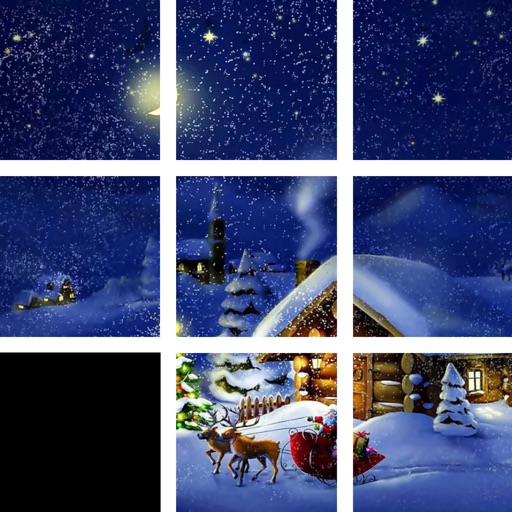 Slide Puzzle - Merry Christmas Icon
