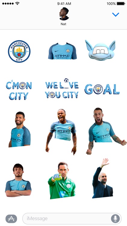 Manchester City Official Stickers