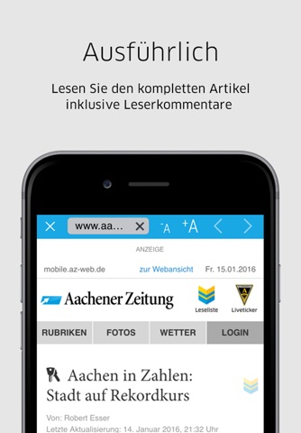 Aachener Zeitung News screenshot 4