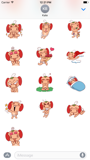 Strawberry Pig - Fc Sticker(圖4)-速報App