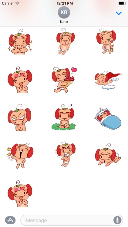 Strawberry Pig - Fc Sticker screenshot-3