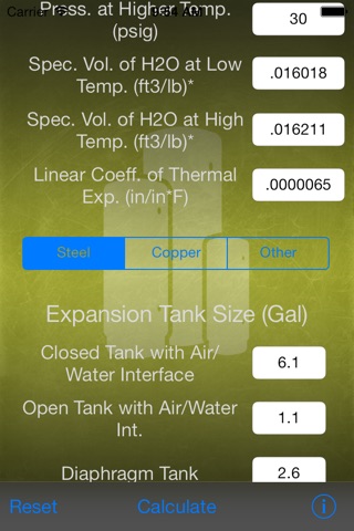 Expansion Tank Calculator screenshot 3