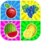 Icon Matching Pairs Fruits-Flashcard Game For Toddlers