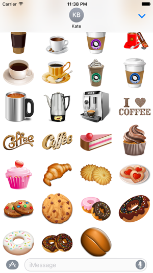 Coffeemoji Stickers for iMessage(圖2)-速報App