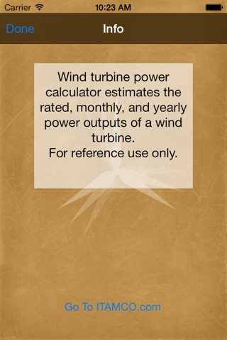 Wind Turbine Power Calc screenshot 3