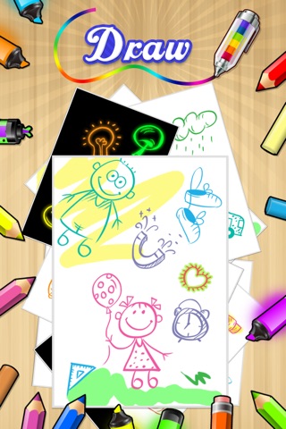 Kids Doodle Coloring Book - Color & Draw Kids game screenshot 2