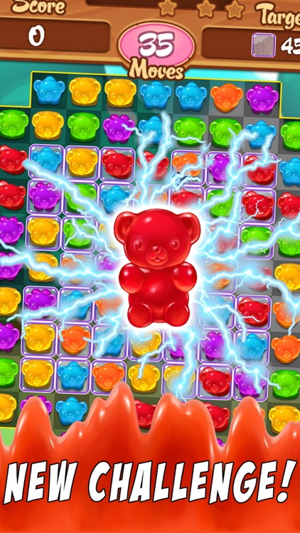 Candy Gummy Bears - For match 3 candy drop puzzle