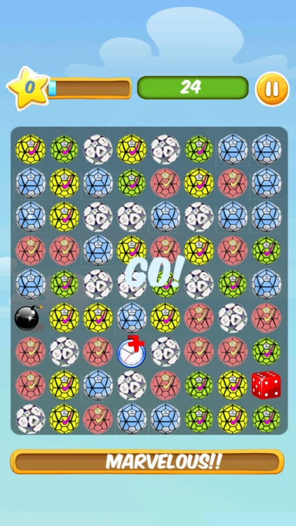 Match Three Football Soccer Game for Kids Free
