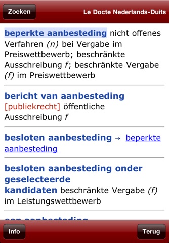 Le Docte Dutch-German screenshot 2