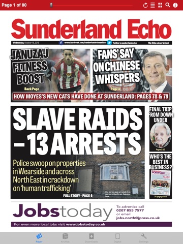 The Sunderland Echo Newspaper screenshot 2