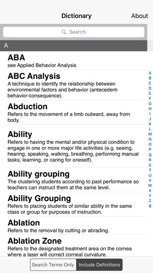 Special Education Dictionary