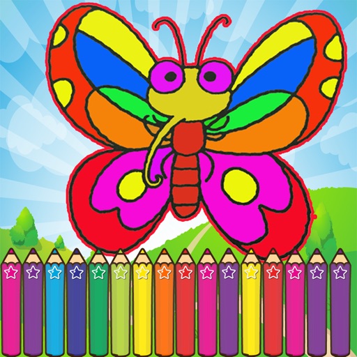 The Farm Animals Coloring for Kids Touch To Color