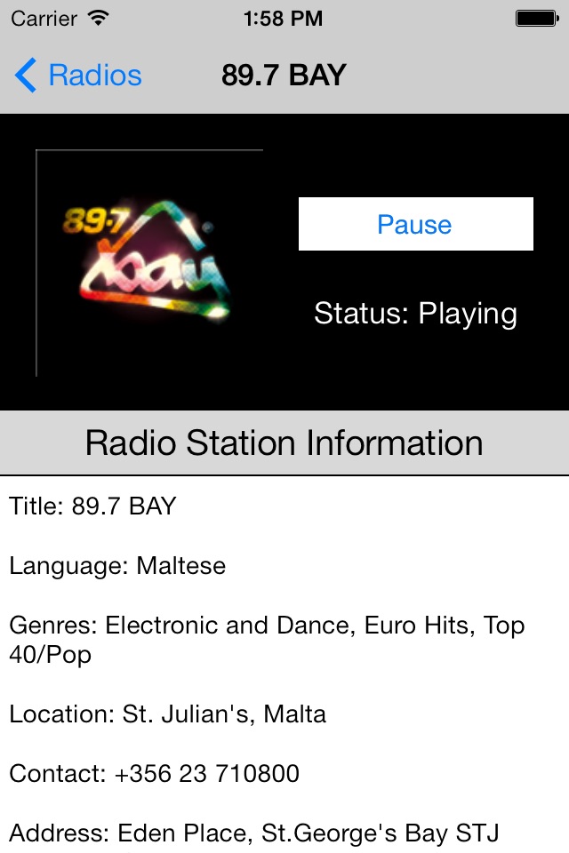 Malta Radio Live Player (Maltese / Malti Radju) screenshot 3