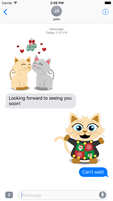 How to cancel & delete Christmas Kitties Sticker Pack from iphone & ipad 4