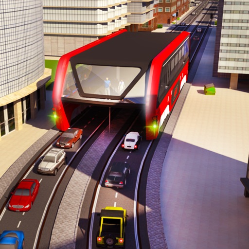 Elevated Bus Driver 3D: Futuristic Auto Driving Icon