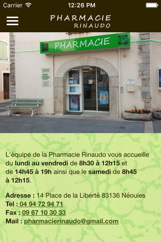 Pharmacie Rinaudo Néoules screenshot 2