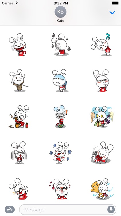 Nanny The Rabbit - Thanksgiving day stickers pack