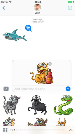 瘋狂動物 - 貼紙為iMessage(圖1)-速報App