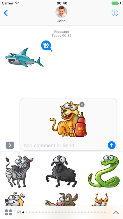 Crazy Animals - Stickers for iMessage