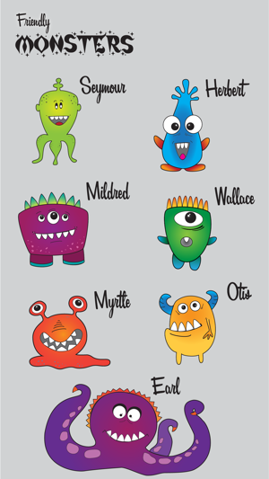 Friendly Monsters Sticker Pack(圖3)-速報App