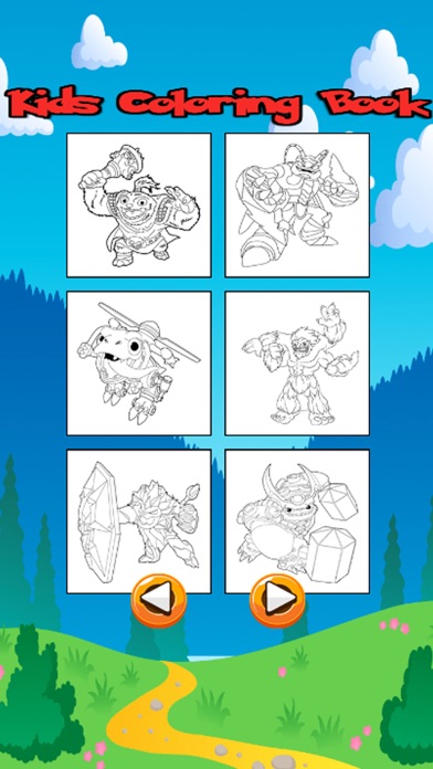 Cartoon Characters Coloring Book for Kid & Toddler screenshot 3