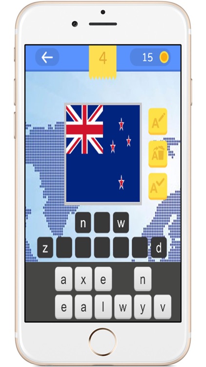 World Flags Picture Quiz Word Learning Puzzles