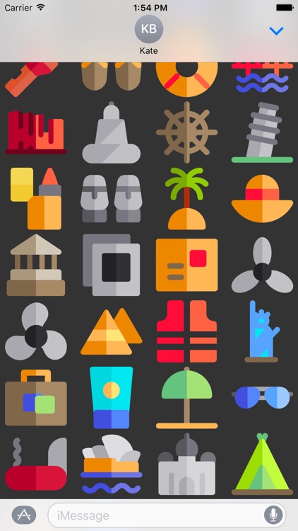 Travel Stickers - Places Emojis for iMessage App