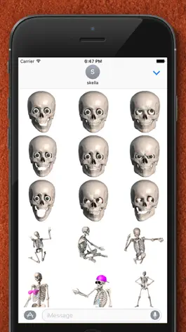 Game screenshot Skelly Stickers: Skulls and Skeletons apk