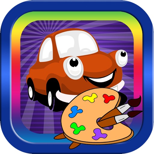 Cars and Transportation Coloring book for kids Icon