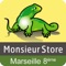 Cette application est l'application vitrine du magasin Monsieur Store du 8ème arrondissement de Marseille