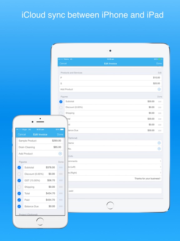 invoice maker pro create invoices on the go free by b to j pty ltd