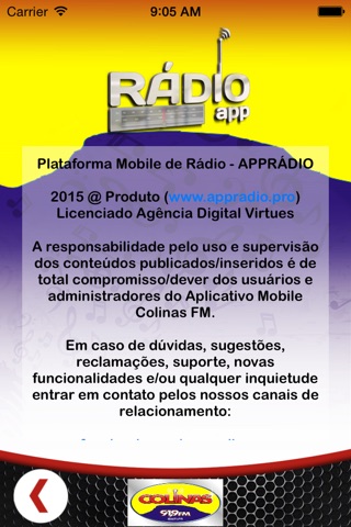 Rádio Colinas 91,9 FM screenshot 3