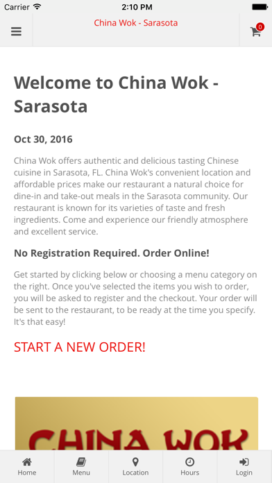 How to cancel & delete China Wok - Sarasota from iphone & ipad 1