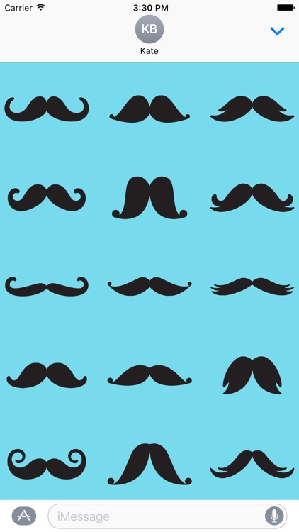 November Moustache Stickers