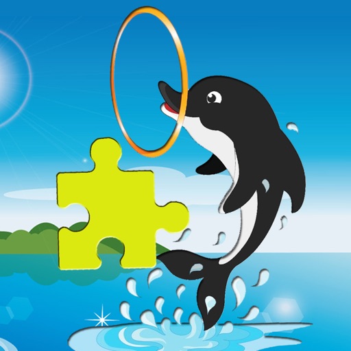 Animal Game Dolphin Patrol Jigsaw Puzzle Version iOS App